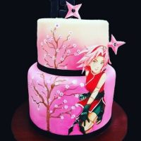 Torta Naruto rosa